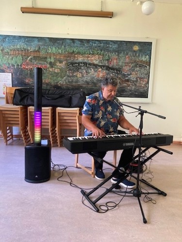 Chris Oberg vid pianot