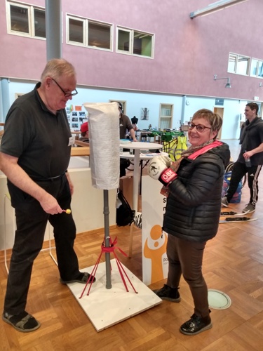 En kvinnlig boxare